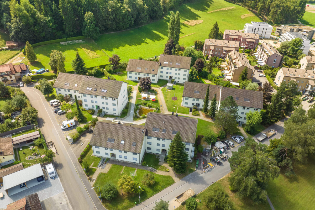 Drohnenaufnahme MFH Gränichen